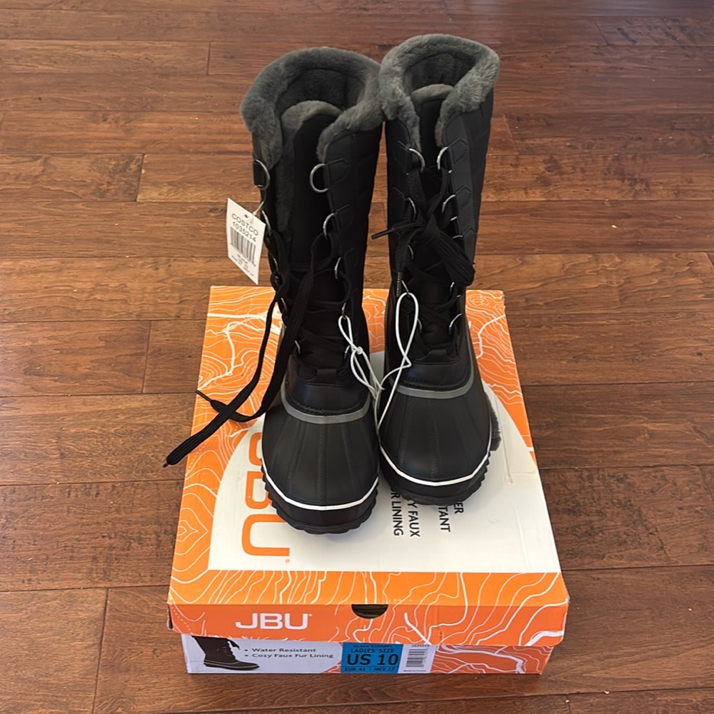 JBU Sabine Ladies' Size 10 Water Resistant Winter Boot, Black